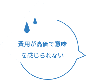 費用が高価で意味を感じられない